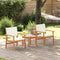 vidaXL - Tuinstoelen - 2 - stuks - met - kussens - in - massief - acaciahout