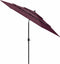 vidaXL - Parasol - 3-laags - met - aluminium - paal - 3 - m - bordeauxrood