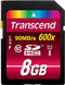 Transcend 8GB SDHC UHS-I 600x - Geheugenkaart - Class 10 - (128GB)