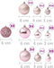 vidaXL - 100-delige - Kerstballenset - roze