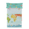 Happy Friday Sheet set 2 pieces World map 160x270 cm (Single) Multicolor