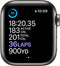 Apple Watch Series 6 Titanium 40 mm (2020) - GPS + Cellular - spacegrey - Sportbandje zwart