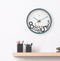 Stille wandklok - 30cm - Grappige design - nXt by NeXtime - Dropped nummers
