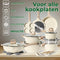 JUST PERFECTO JL-721 - 21-delige pannenset - Antiaanbaklaag - Beige (21 stuks)