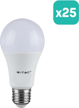 V-TAC VT-2099-N - LED Lamp GLS - E27 - 8.5W - 806 Lumen - 3000K - Wit - Set van 25