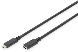 Assmann AK-300210-007-S - USB-C verlengkabel - 0.70 m - Zwart