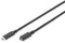 Assmann AK-300210-007-S - USB-C verlengkabel - 0.70 m - Zwart