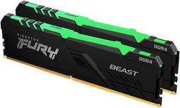 Kingston Fury Beast RGB KF432C16BBAK2/16 - RAM Geheugen - 16 GB DDR4 3200 MHz CL16 (2 stuks)