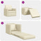 vidaXL - Vloer - Sofa - Bed - 2-in-1 - Crème - 74x77x81 - cm - Faux - Leer