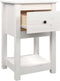 vidaXL - Nachtkastjes - 2 - st - 40x35x61,5 - cm - massief - grenenhout - wit