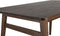 VENTERA - Eettafel - Donkere houtkleur - 140 x 85 cm - Rubberhout