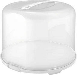 Rotho - Fresh - Taartdoos XL - 35.5x34.5x26 cm - Wit/Transparant