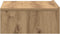vidaXL - Nachtkastje - 60x35 - cm - bewerkt - hout - artisanaal - eikenkleur