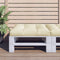 Palletkussen 80x80x12 cm stof crmekleurig