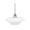 Dyberg Larsen AVA Pendant - Hanglamp D31 cm - Opal glas met chroom