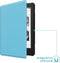 imoshion E-reader Hoesje - Geschikt voor Tolino Page 2 - Slim Hard Case Sleepcover Bookcase - Lichtblauw