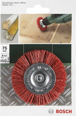 Bosch - Schijfborstels voor boormachines - nylondraad met korund schuurmiddel K80, 100 mm 100 mm, 1 mm, 4500 o.p.m.