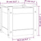 vidaXL - Plantenbak - 31x31x31 - cm - massief - grenenhout