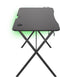 Genesis Holm 200 Carbon Gaming Bureau met RGB LED Verlichting en USB hub - 60 x 113 cm