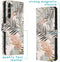 iMoshion Hoesje Geschikt voor Samsung Galaxy S23 Plus Hoesje Met Pasjeshouder - iMoshion Design Softcase Bookcase - Goud / Glamour Botanic
