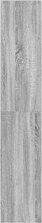 vidaXL - Boekenkasten - 2 - st - 30x30x80 - cm - bewerkt - hout - grijs - sonoma - eiken
