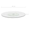 vidaXL - Serveerbord - draaiend - 60 - cm - gehard - glas - transparant