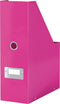 Leitz WOW Click & Store Stevige Tijdschriftenhouder - Lectuurbak - 77% Gerecycled Karton - 10.3 x 33 x 25.3 Cm (BxHxD) - Roze