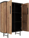 DTP Home Cupboard Soho low, 2 doors,130x90x40 cm, recyceld teakwood and mortex