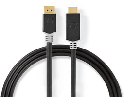 Nedis CCBP37104AT20 - DisplayPort naar HDMI Kabel - 200cm - Grijs