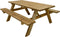 AXI Julie Picknicktafel van hout Klassiek 177 x 154 cm - Bruin