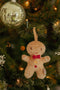 Little Dutch Rosa - Kerstboomhangers - Set van 4 pluche hangers - Rood Groen Bruin Wit (4 stuks)