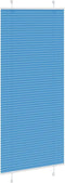 vidaXL - Plissé - rolgordijn - 90x200 - cm - stofbreedte - 89,4 - cm - polyester - blauw