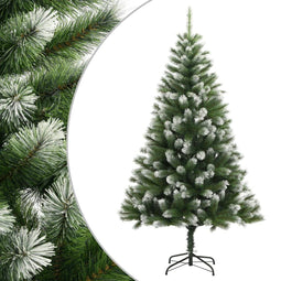 vidaXL - Kunstkerstboom - met - scharnieren - en - sneeuw - 240 - cm