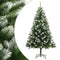 vidaXL - Kunstkerstboom - met - scharnieren - en - sneeuw - 240 - cm