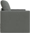vidaXL - Vloer - Sofa - Bed - 2-in-1 - Donkergrijs - 74x77x81 - cm - Stof