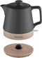Concept RK0062 - Keramische Waterkoker 1L - 1200W - Antraciet met Houtstructuur