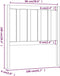 vidaXL - Hoofdbord - 106x4x100 - cm - massief - grenenhout