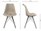 Kick kuipstoel Metal Luuk - Eetkamerstoel - Comfortabele zitting - taupe