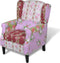 vidaXL Fauteuil met patchwork ontwerp stof