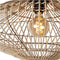 Lucide MAGALI - Plafonnière - Ø 56 cm - 1xE27 - Rotan