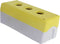 Axxatronic CBCSS3YW-CON Lege behuizing (l x b x h) 170 x 71 x 65.5 mm Grijs, Geel 1 stuk(s)