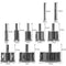 Bigstren Diamant gatenzagen - Set van 10
