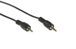 Intronics 3.5 mm - stereo jack aansluitkabel male - male - 500 cm - zwart