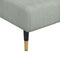 vidaXL - Chaise - longue - fluweel - lichtgrijs