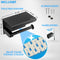 Happy Goods WC Rolhouder met Plankje - RVS - Zelfklevend zonder boren - Zwart