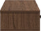 vidaXL - Wandschap - met - lades - 100x37,5x19 - cm - bewerkt - hout - bruin - eiken