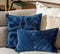 Dutch Decor FEMM – Kussenhoes 30x50 cm - velvet - effen kleur - Insignia Blue - donkerblauw - met rits