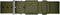 LEFF amsterdam - Horlogebandje - Nato Band T40 - Groen/Staal - 20mm