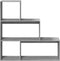 vidaXL - Kamerscherm - / - boekenkast - 123x29x123 - cm - hout - grijs - sonoma