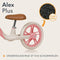 Lionelo Alex Plus - Kinderloopfiets - Verstelbaar zadel & stuur - Roze